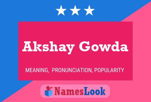 Постер имени Akshay Gowda