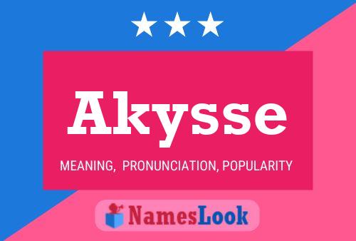 Постер имени Akysse