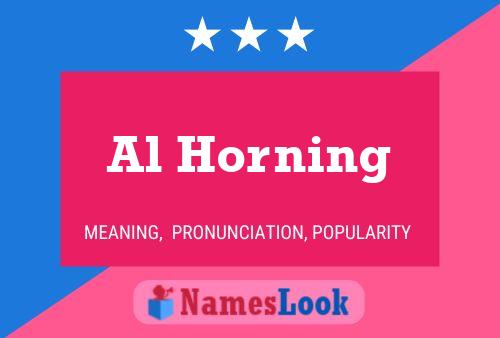 Постер имени Al Horning