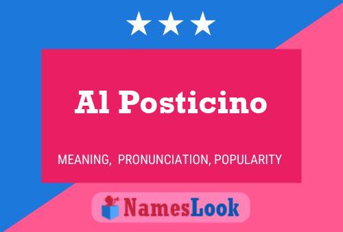 Постер имени Al Posticino