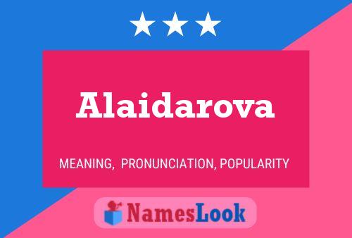 Постер имени Alaidarova