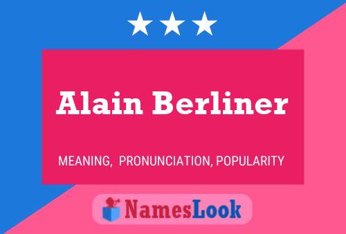 Постер имени Alain Berliner