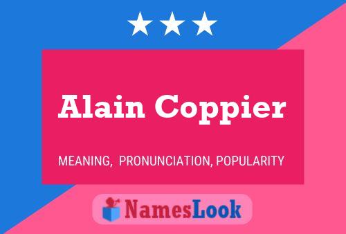 Постер имени Alain Coppier