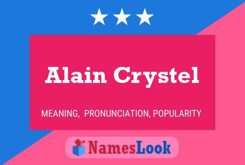 Постер имени Alain Crystel