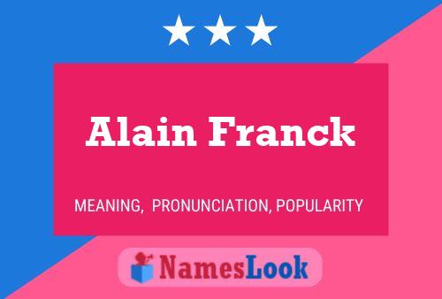 Постер имени Alain Franck