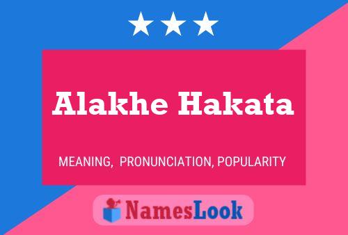 Постер имени Alakhe Hakata