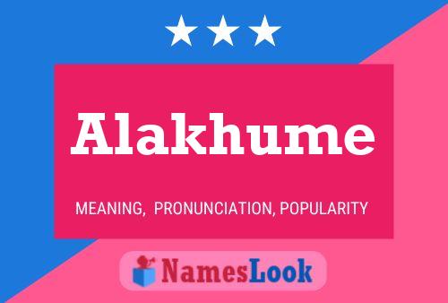 Постер имени Alakhume