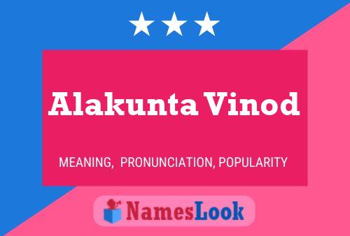 Постер имени Alakunta Vinod