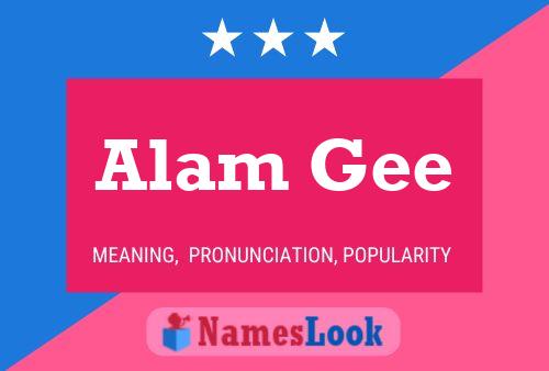 Постер имени Alam Gee