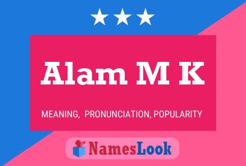 Постер имени Alam M K