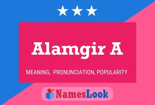 Постер имени Alamgir A