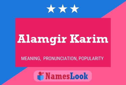 Постер имени Alamgir Karim