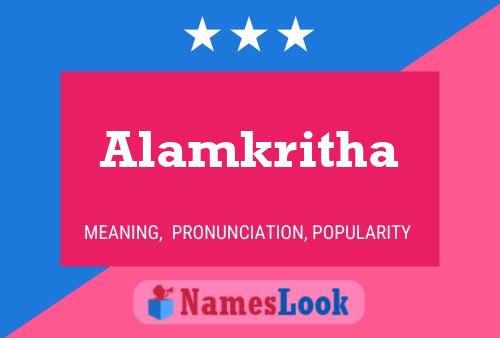 Постер имени Alamkritha