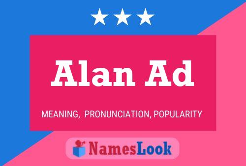 Постер имени Alan Ad