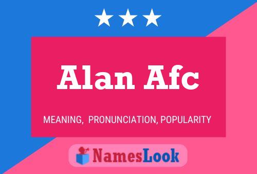 Постер имени Alan Afc