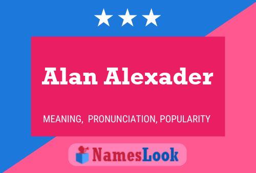 Постер имени Alan Alexader