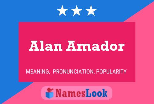 Постер имени Alan Amador