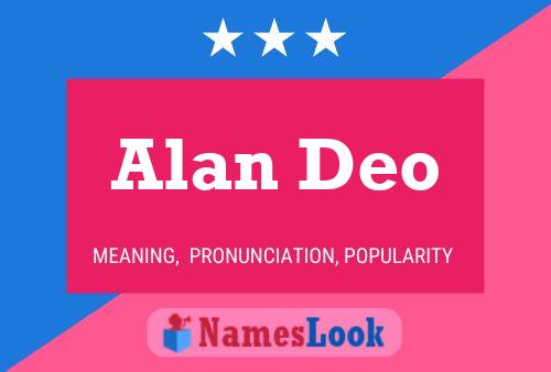 Постер имени Alan Deo