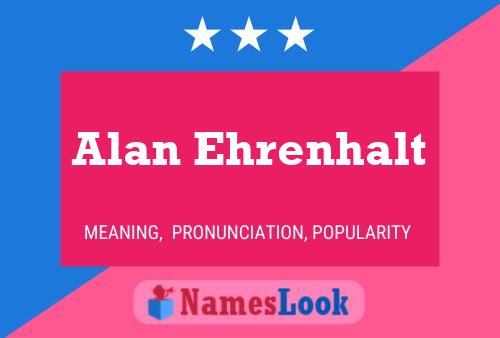 Постер имени Alan Ehrenhalt