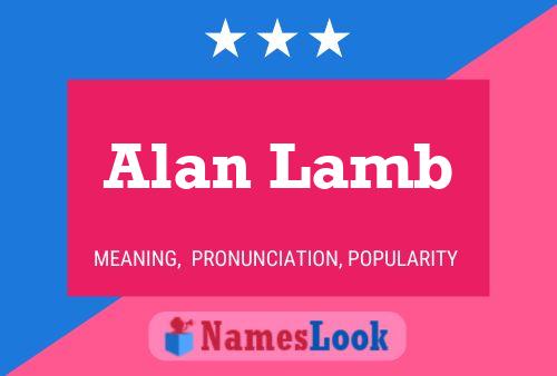 Постер имени Alan Lamb