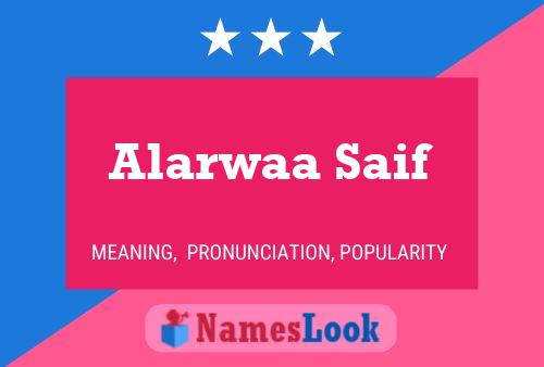 Постер имени Alarwaa Saif