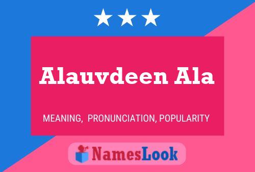 Постер имени Alauvdeen Ala