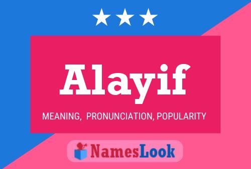 Постер имени Alayif