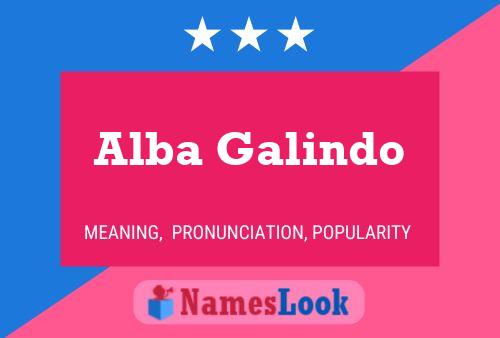 Постер имени Alba Galindo