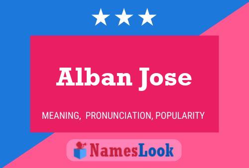 Постер имени Alban Jose