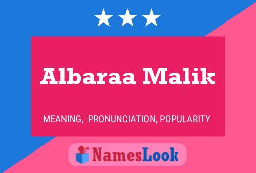 Постер имени Albaraa Malik