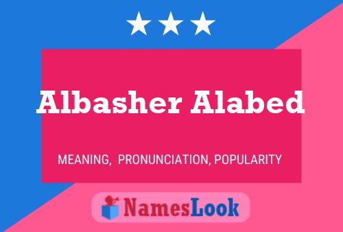 Постер имени Albasher Alabed