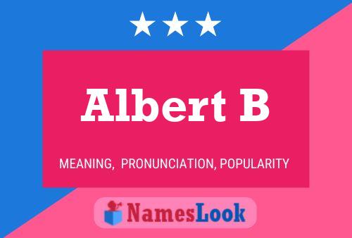 Постер имени Albert B