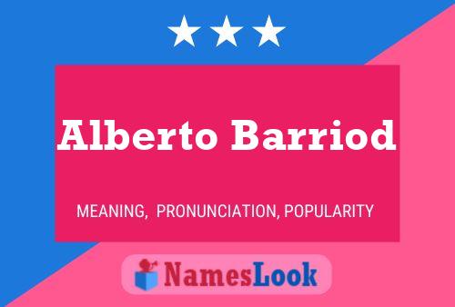 Постер имени Alberto Barriod