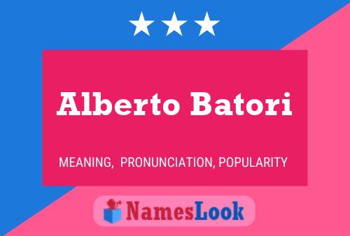 Постер имени Alberto Batori