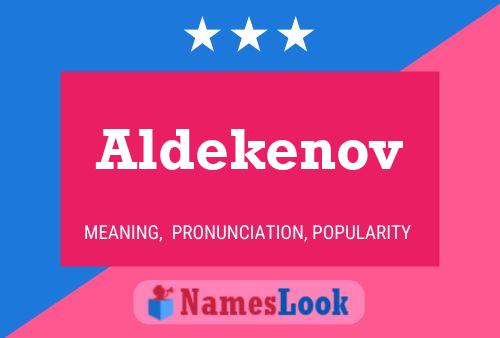 Постер имени Aldekenov