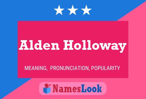 Постер имени Alden Holloway