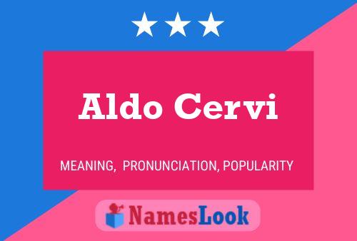 Постер имени Aldo Cervi