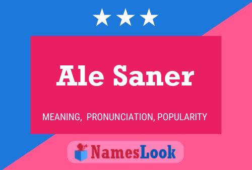 Постер имени Ale Saner