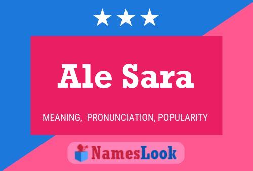 Постер имени Ale Sara