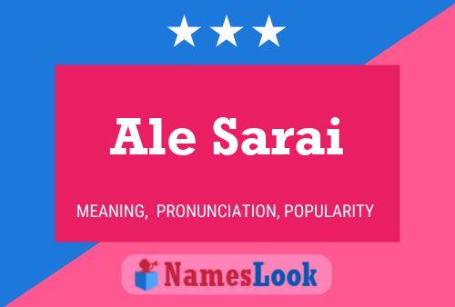 Постер имени Ale Sarai