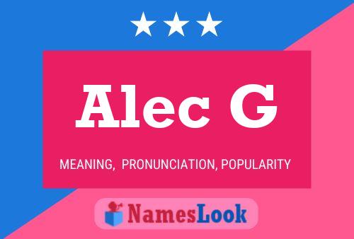 Постер имени Alec G