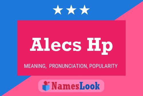 Постер имени Alecs Hp