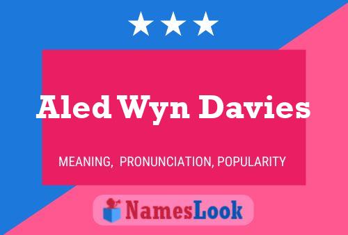 Постер имени Aled Wyn Davies