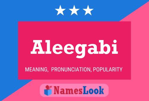 Постер имени Aleegabi