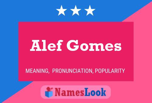 Постер имени Alef Gomes