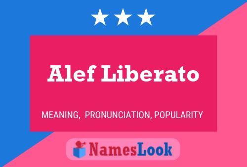 Постер имени Alef Liberato