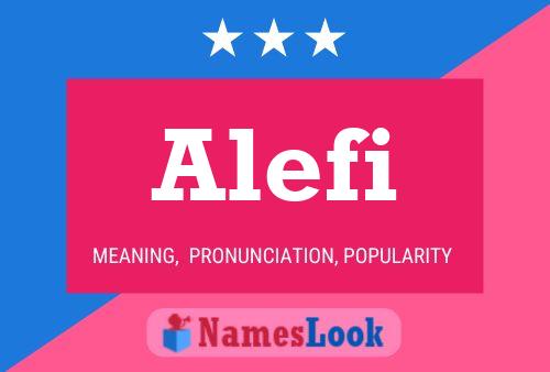 Постер имени Alefi