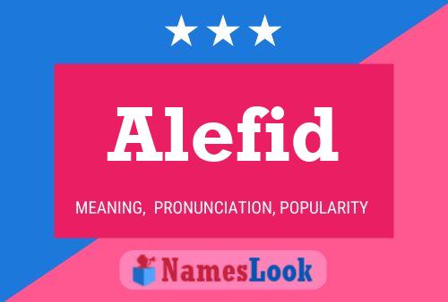 Постер имени Alefid