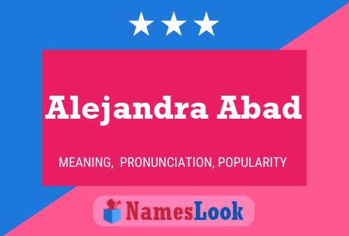 Постер имени Alejandra Abad