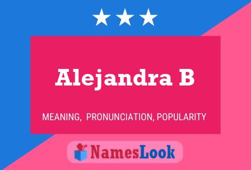 Постер имени Alejandra B